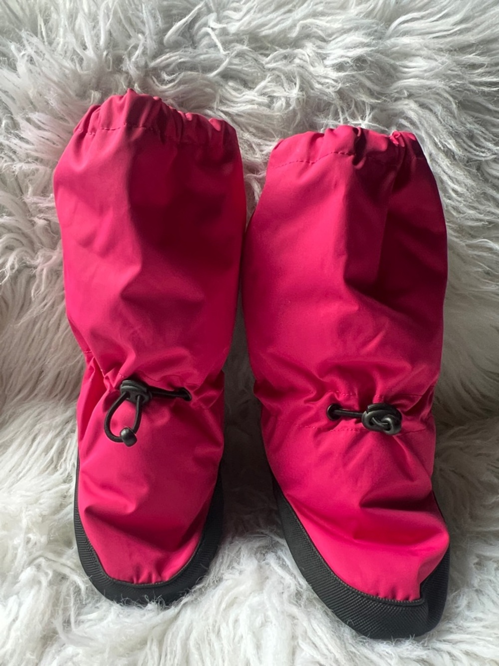 Bright Pink Baby Walker Boots - Water-Resistant Slip-On Style